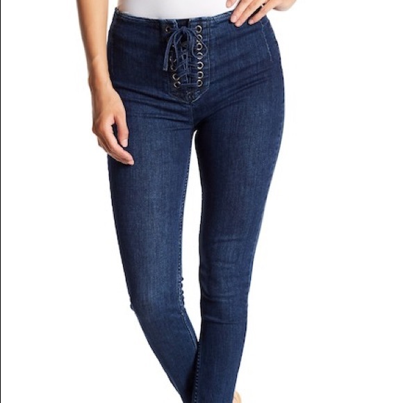 Free People Denim - Free People Lace Up Jean! NWT!